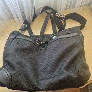 Coach Black Baby Bag